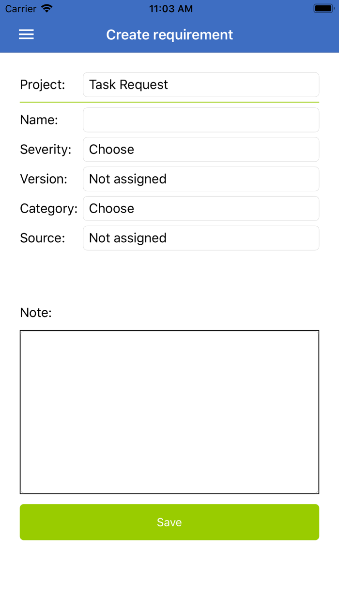 Task Request