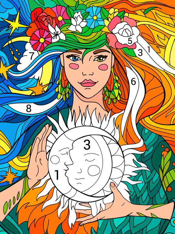 iPad Image of Happy Color™ – Color by Number