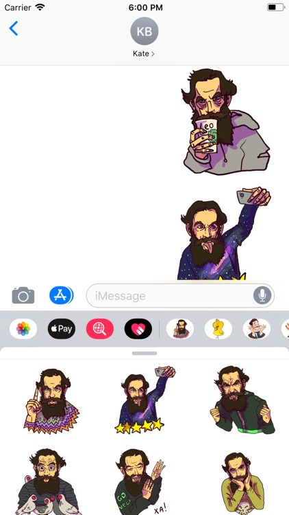 Tolstoy Hipster Sticker Pack