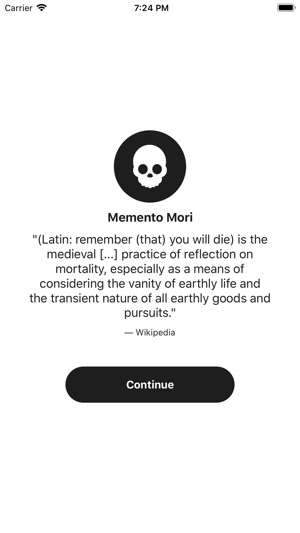 Memento Mori App