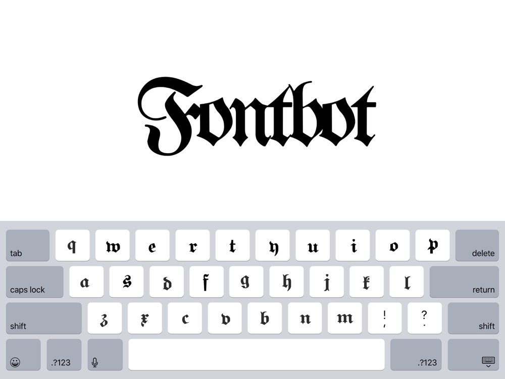 Красивый шрифт для клавиатуры
