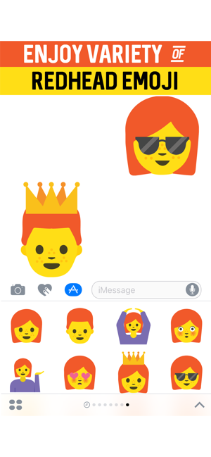 Redhead Emoji Stickers