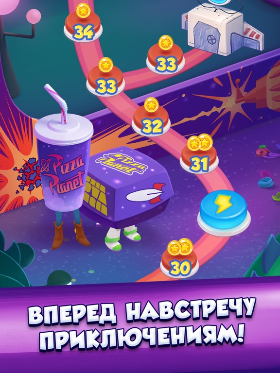 Скачать игру История игрушек. Три в ряд