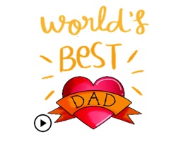 Happy Fathers Day Sticker Gifs