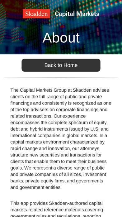 Skadden Capital Markets screenshot 4