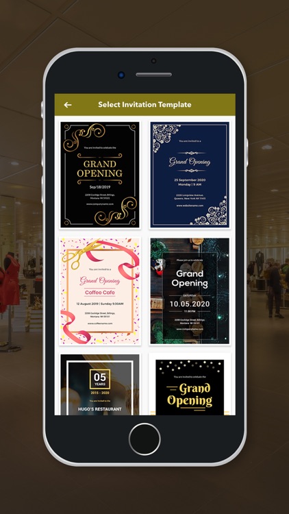 Grand Opening Invitation Maker screenshot-3