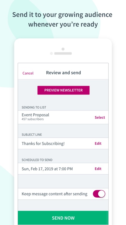 Curate: Simple Email Marketing screenshot-5