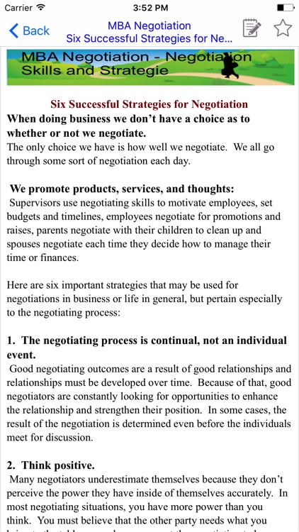 MBA Negotiation -