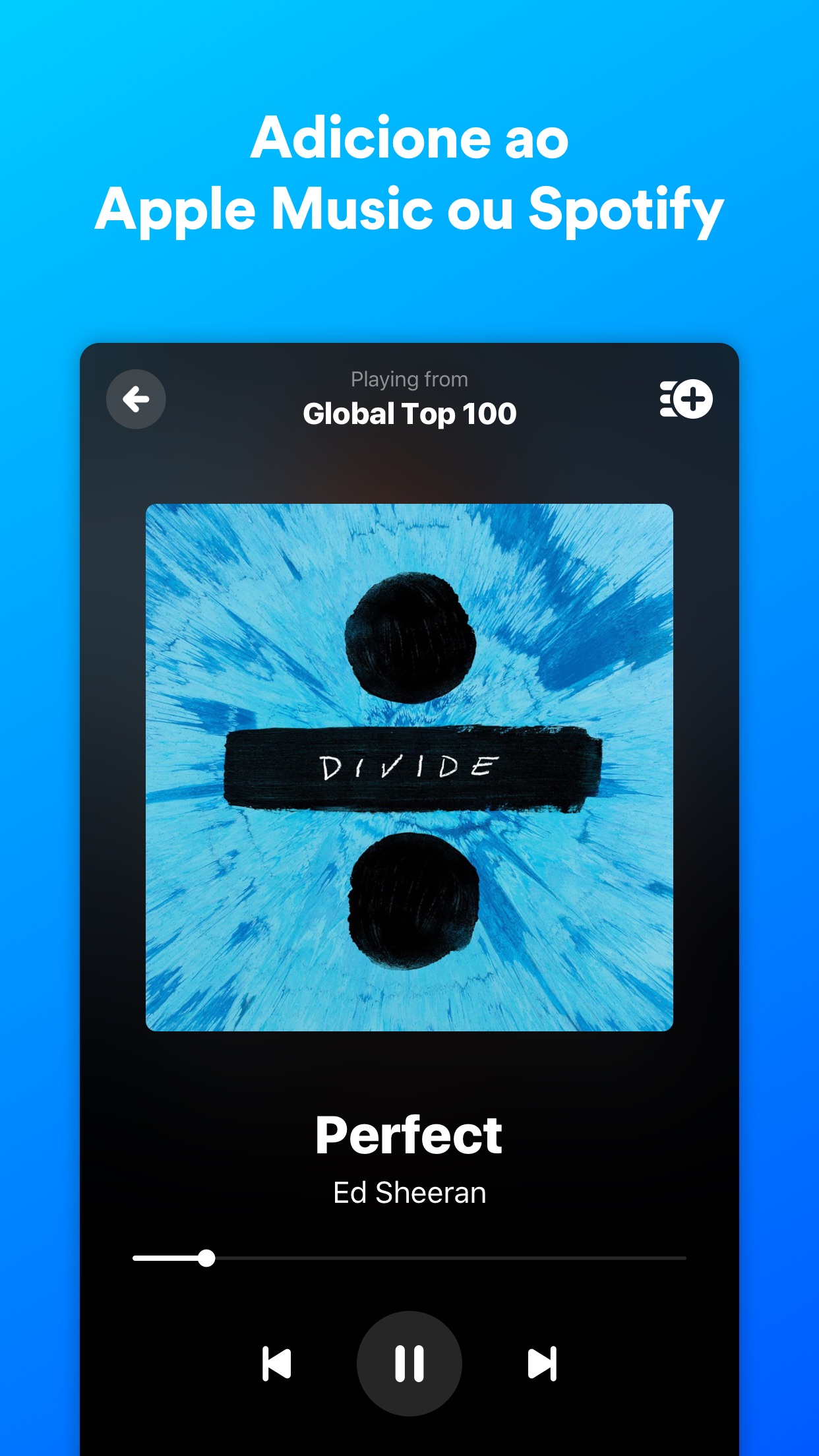Screenshot do app Shazam