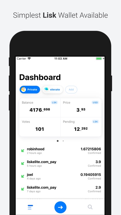 Mobile Hub for Lisk