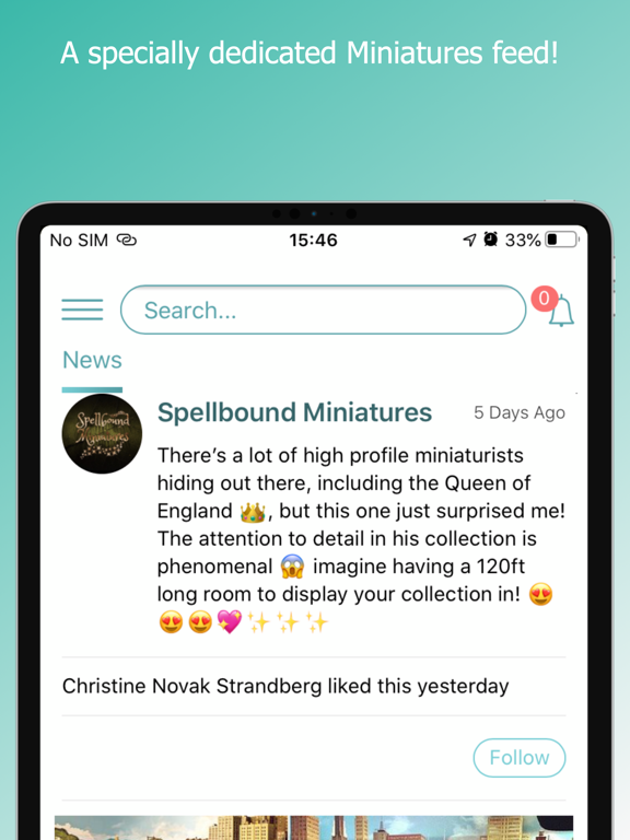 The Miniatures App screenshot