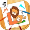 Letters Kids Coloring Book