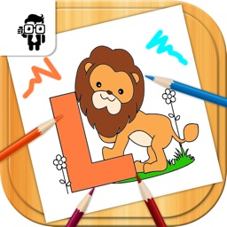 Letters Kids Coloring Book