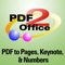 PDF2Office for iWork converts PDF files to Pages, Keynote, and the Numbers format on your iPad