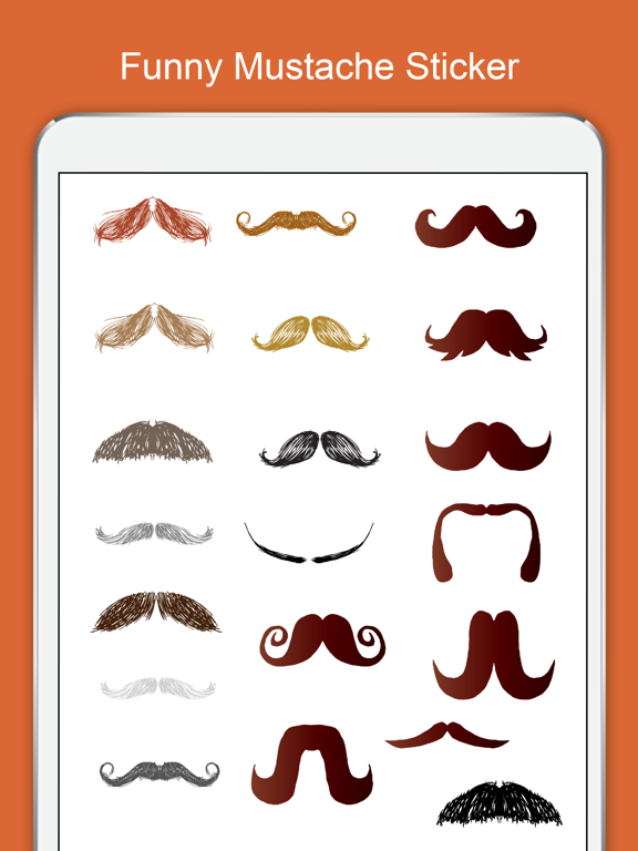 Mustache Stickers Pack For Menのおすすめ画像2