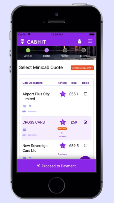 Cabhit: Book UK Airport Taxis screenshot 3