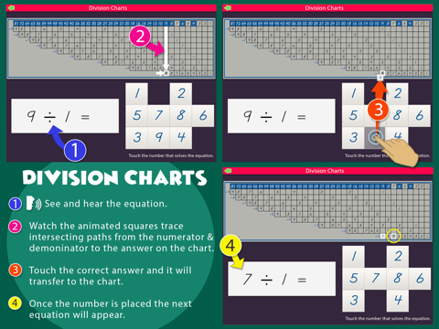 Montessori Division Charts screenshot 2