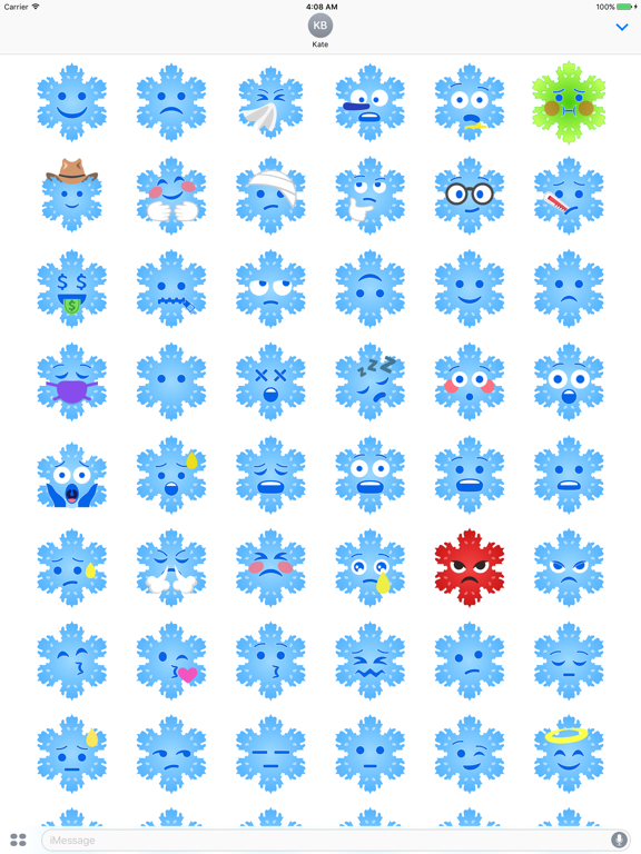 Screenshot #5 pour Christmas Snowflakes Stickers