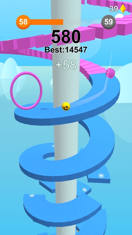 Jump Ball-Bounce On Tower Tile