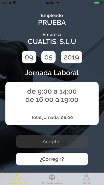 Cualtis Registro Jornada