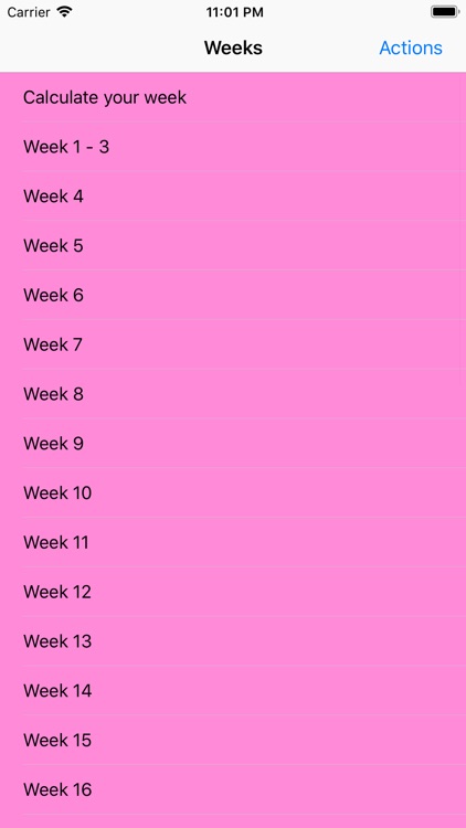 Pregnancy Info Week by Week