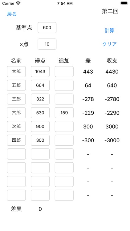 柴崎寮ポーカー計算表