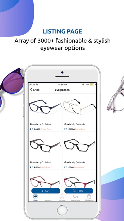 Eyeglasses & Sunglasses App