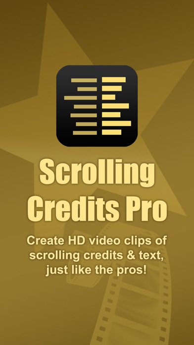 Scrolling Credits Pro screenshot1