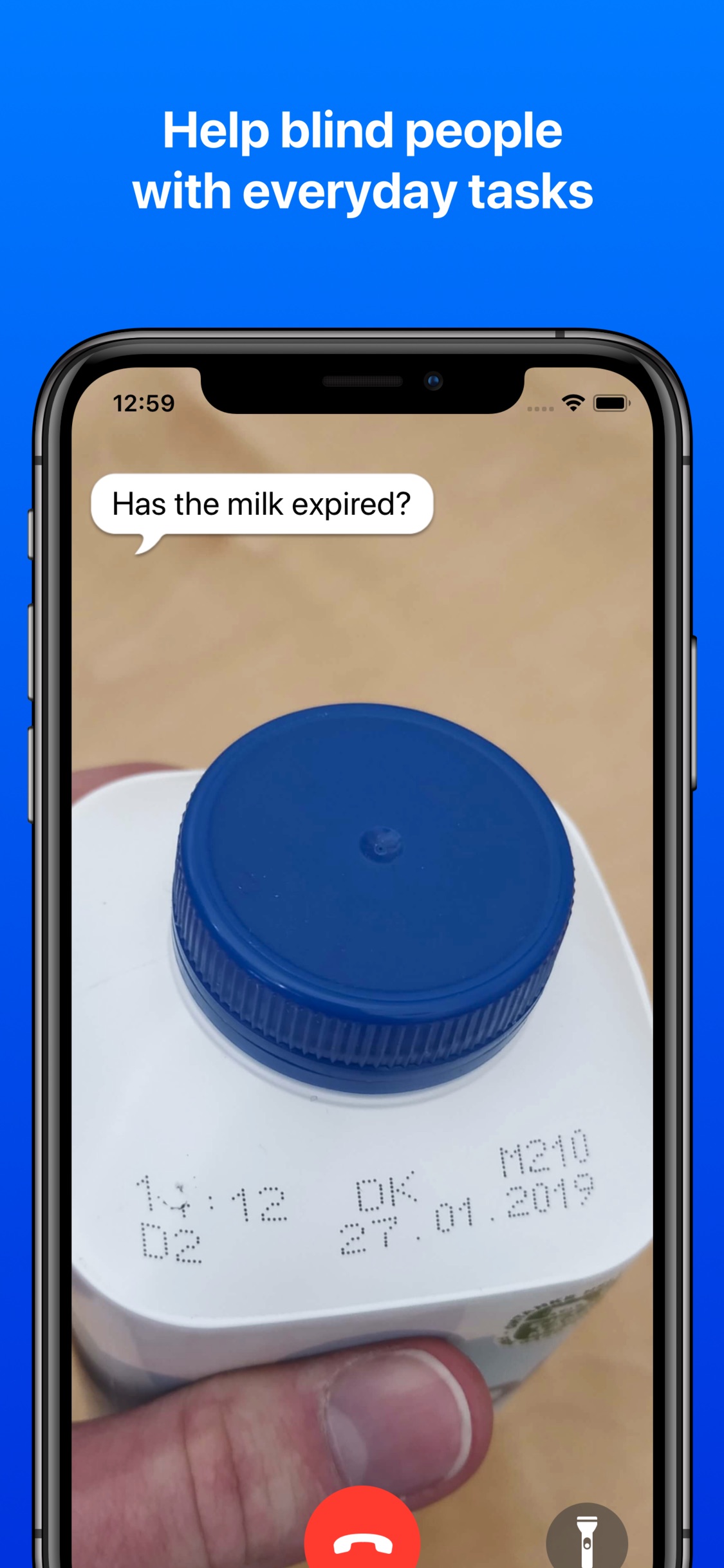 Screenshot do app Be My Eyes – Helping blind see