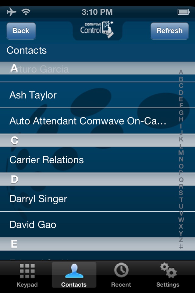 Comwave Control screenshot 3