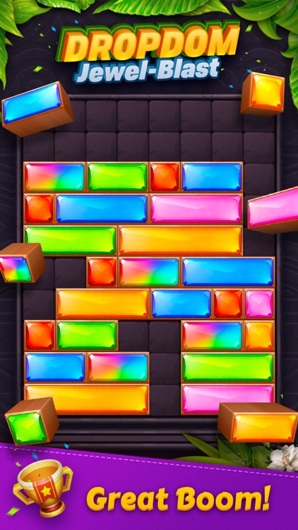 Dropdom™ Puzzle Block Jewel screenshot-3