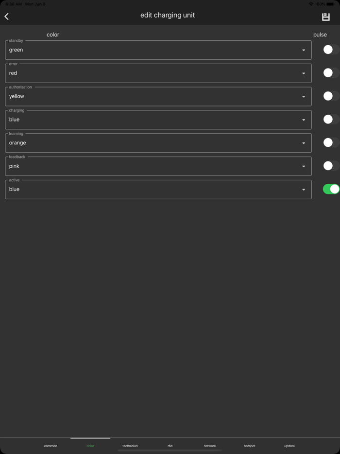 electrify charge control