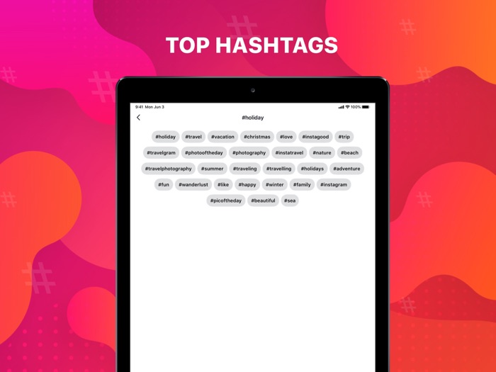 All Likes get top hashtags 