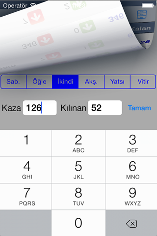 Kaza Namazı Takip - náhled