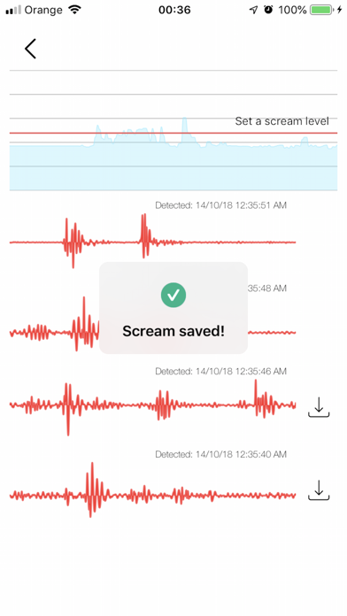 Scream Tracker - detect noises screenshot 4