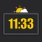 A nice and convenient application that always tells you the time and weather for your city :)