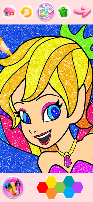 Rainbow Glitter Coloring Book(圖4)-速報App