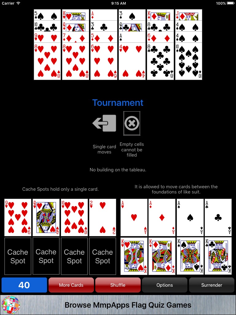 Algerian Solitaire screenshot 2