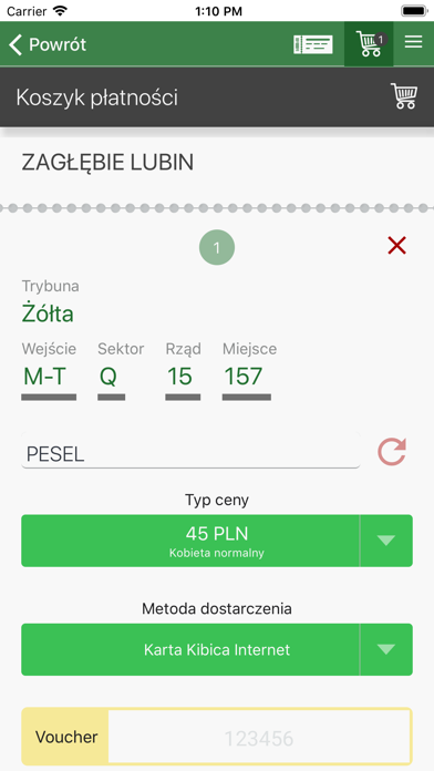 Bilety Lechia Gdańsk screenshot 4