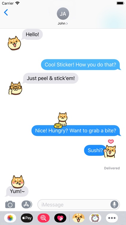 Shiba Moji - Dog Stickers