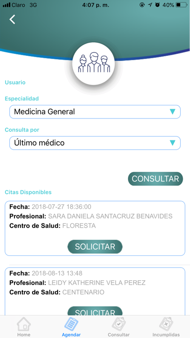 Salud Cafam screenshot 2