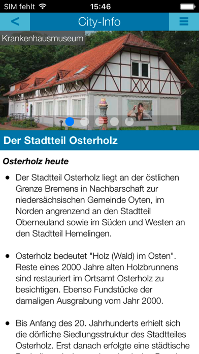 Bremen-Osterholz BVB-Stadt-App screenshot 4