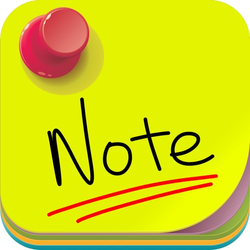 Sticky Notes Pin Pad - Post it icon