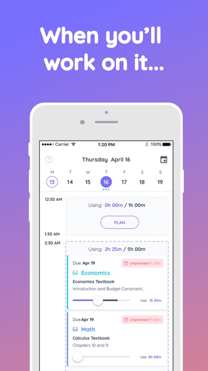 Shovel - Study Planner