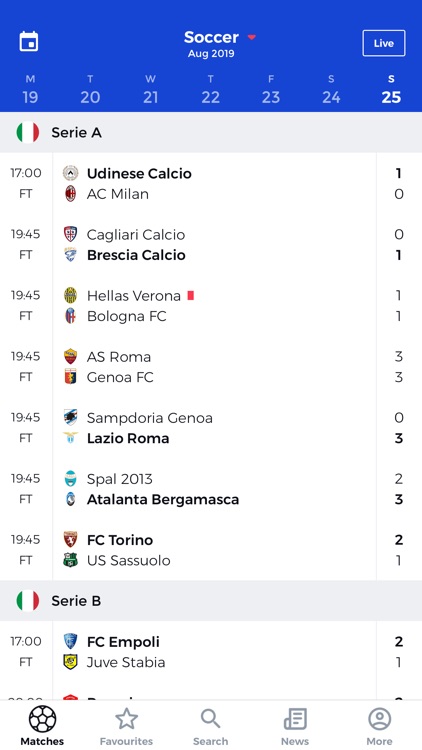 Diretta - LiveScores