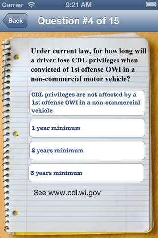 WI DMV CDL Practice Test screenshot 2