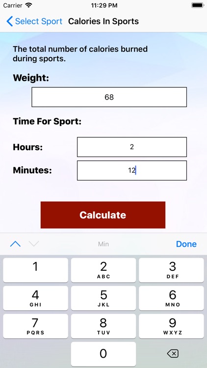 Calories In Sports screenshot-4