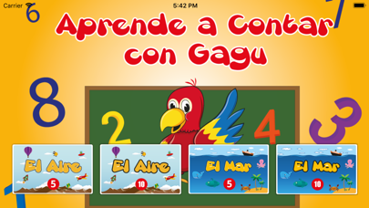 How to cancel & delete Aprendiendo a contar con Gagu from iphone & ipad 1