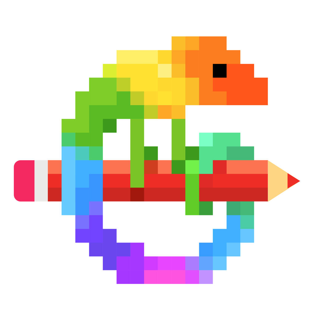 Pixel Art - Color by Number App Icon
