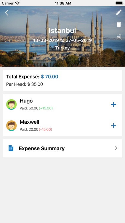 Lite Travel Expense Dairy screenshot-5